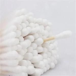 Surgical Medical Supply Wooden Bamboo Soft Skin-Kindly Cotton Swab Buds Applicator