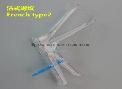 Hot Selling Ferench Screw Type Disposable Vaginal Dilator Vaginal Speculum for Gynecologic Examination and Treatment