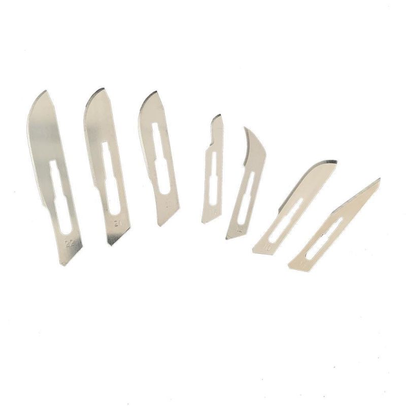 China Factory Medical Use Stainless Steel Knife Blade Carbon Steel Disposable Surgical Scalpel Blades