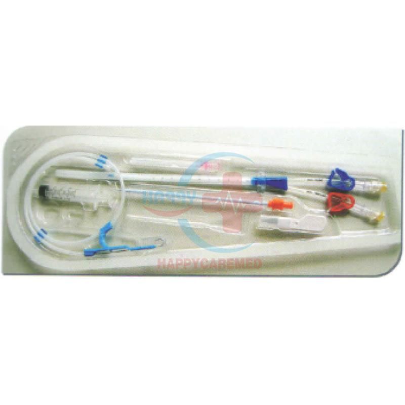 Hc-U009 High Quality Disposable Medical Long Term/Single/Double/Triple Lumen Hemodialysis Dialysis Catheter