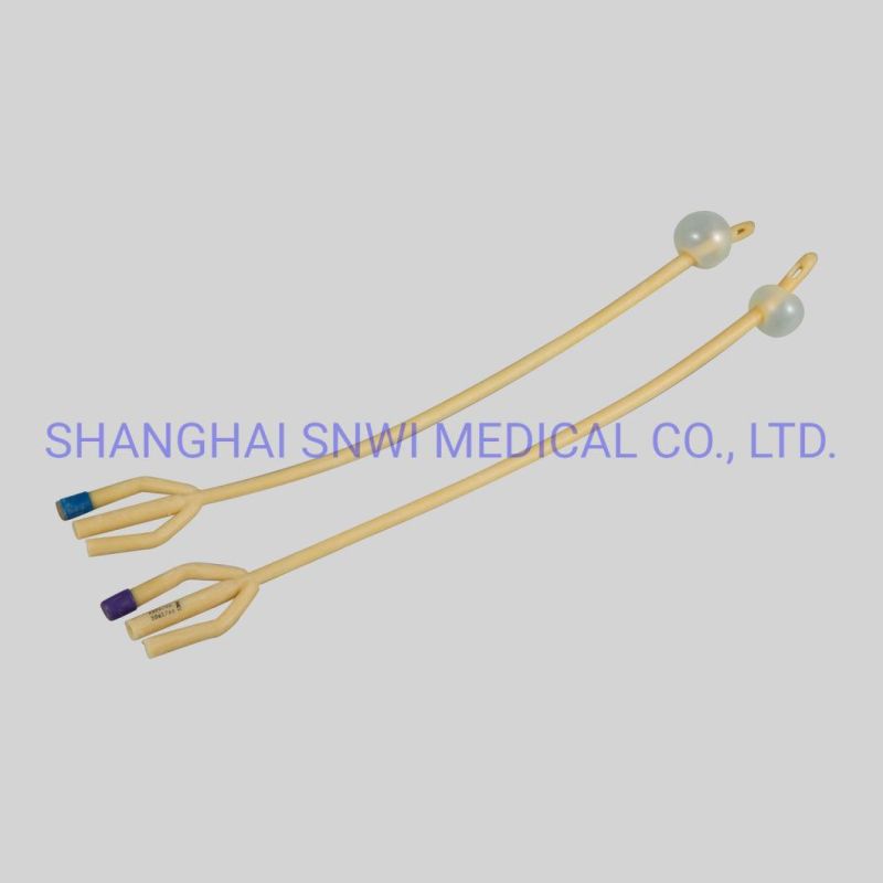 Disposable Medical Foley Balloon Cather 100% Silicone Foley Catheter for Hospital