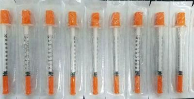 Disposale Syringes U-40 (red-capped) /U-100 (orange-capped) 0.3ml 0.5ml 1ml