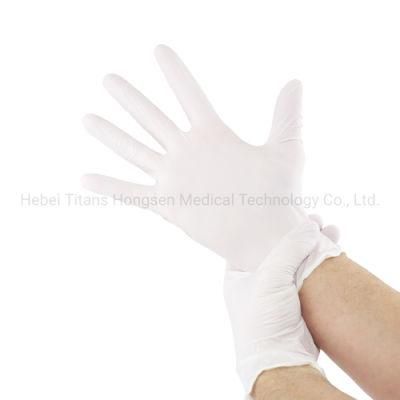 White Clean Room Powder-Free Nitrile Gloves Manufacturer