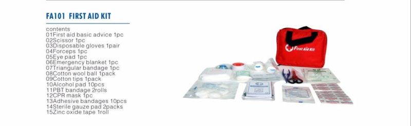 Hot Sales First Aid Kit with Supplies Ce & ISO Factory