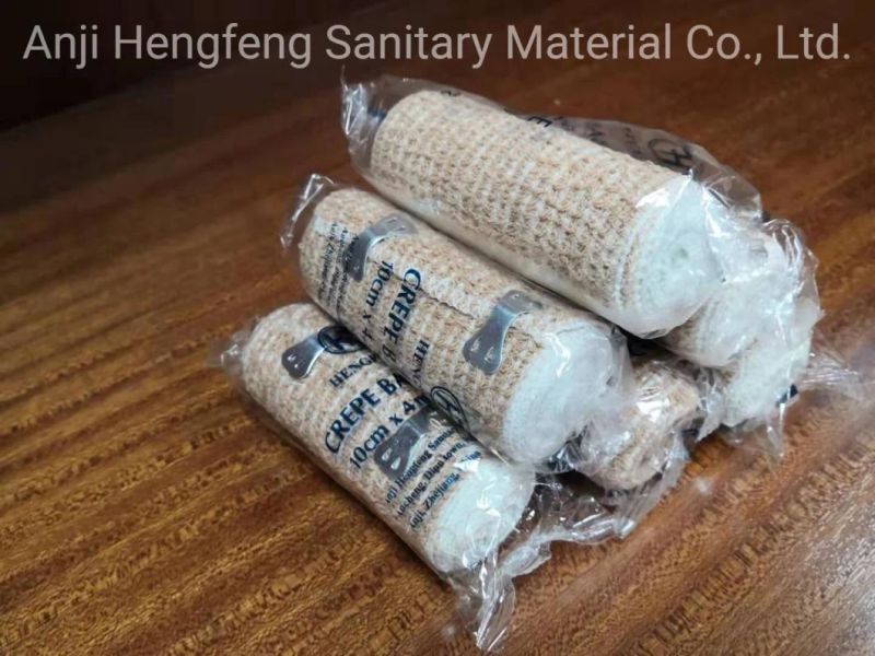 Disposable Medical Supply Elastic Cotton Crepe Bandages