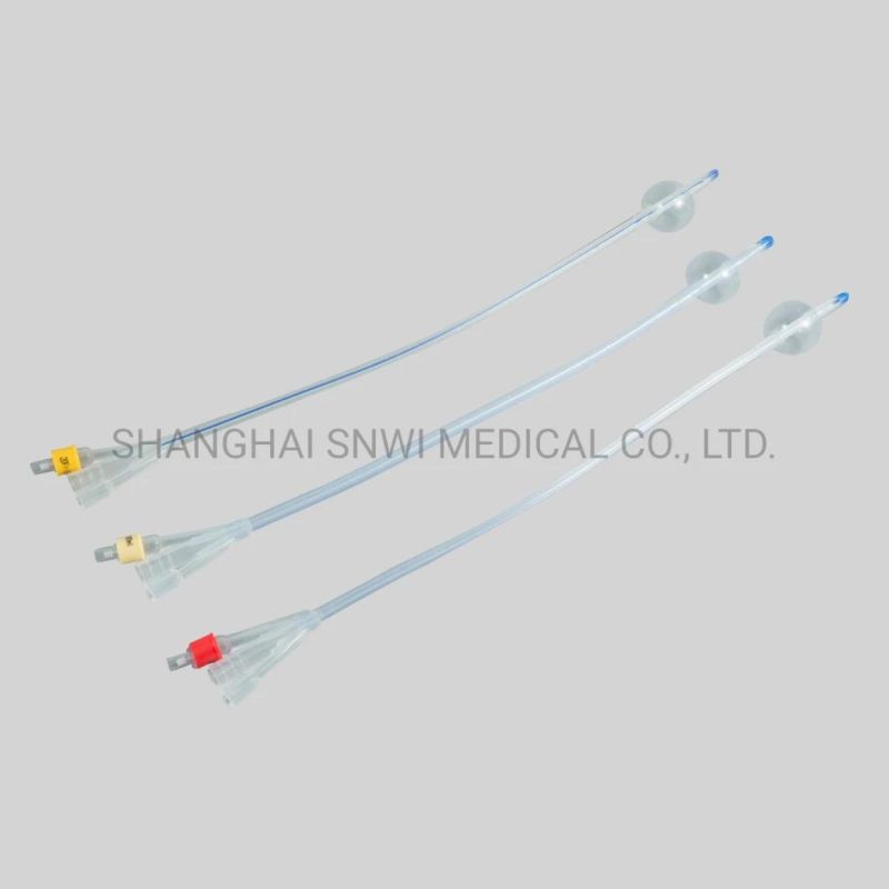 Non-Toxic Pyrogen Free Non-Sterile Medical Latex Foley Catheter 2way 3way for Adult 12fr-24fr