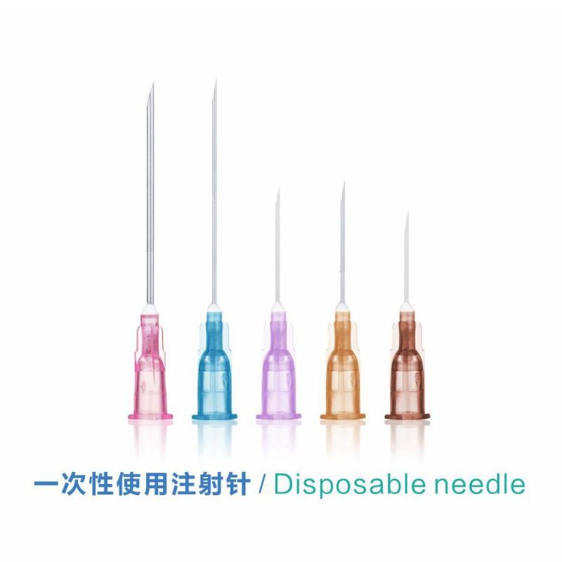 Safety Needle Scalp Vein Set for Fluid Infusion on Head with Safety Valv Syringe Needle