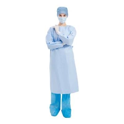 Disposable AAMI SMS Protective Reinforced Sterile Waterproof Disposable Surgical Gown