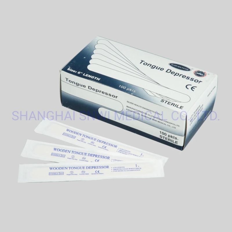 Made in China Disposable Medical Birch Wood Tongue Depressor