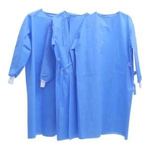 Disposable Protective AAMI Level 2 Isolation Gown with Ultra-Sonic Welding Seams