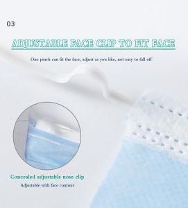 Ce, ISO13485 Qualified Medical/Three Layers Face Mask/Protection/Thickening