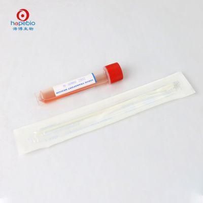 Throat Nose Medical Sterile Gene Nylon Flocked Sampling Preservation Solution Steril Transport Medium Vtm Tube Swab