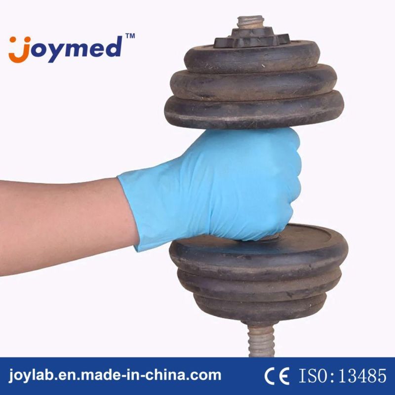 New Product Disposable Blue Synthetic Nitrile Gloves Manufacturer