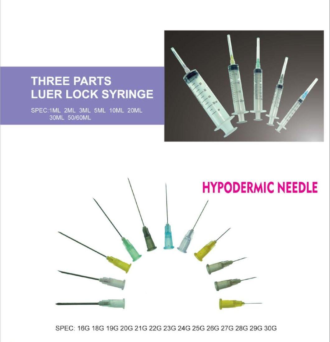 CE& FDA 510K Approved Disposable Luer Lock Syringe with or Without Needle