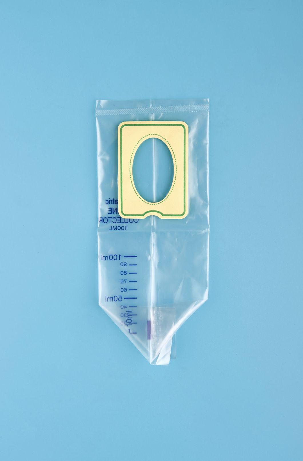 Medical Disposable Drainage Urine Bag 2000ml T-Tap Non-Return Valve Frosted Tube