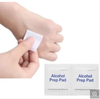 Pre Injection FDA Bd Wholesale Disinfectant Price Antibacterial 70 Isopropyl Disposable Prep Pad Wipes Alcohol Swab OEM