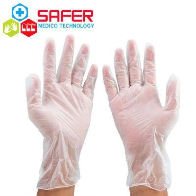 High Quality Clear Powder Free 9 Inch 4 Mil Vinyl Examination Gloves