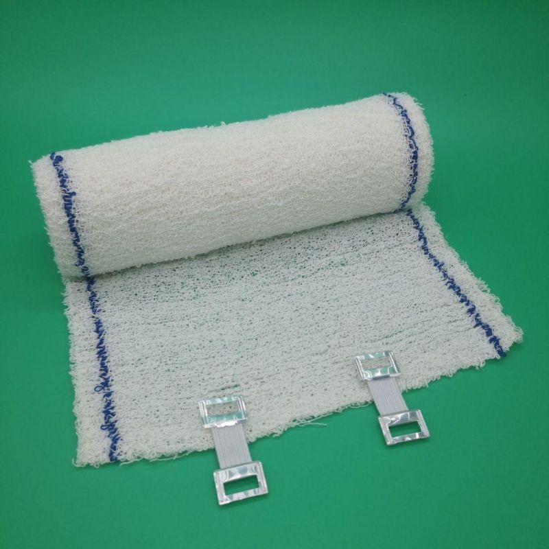 Disposiable Elastic Crepe Bandage Latex Free Bleached Cotton Yarn