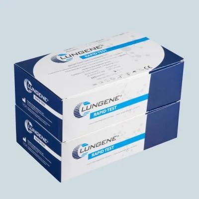 Lungene ISO13485 Antibody Rapid Detection Test Kit, Medical Colloidal Gold Method Test Kit with CE