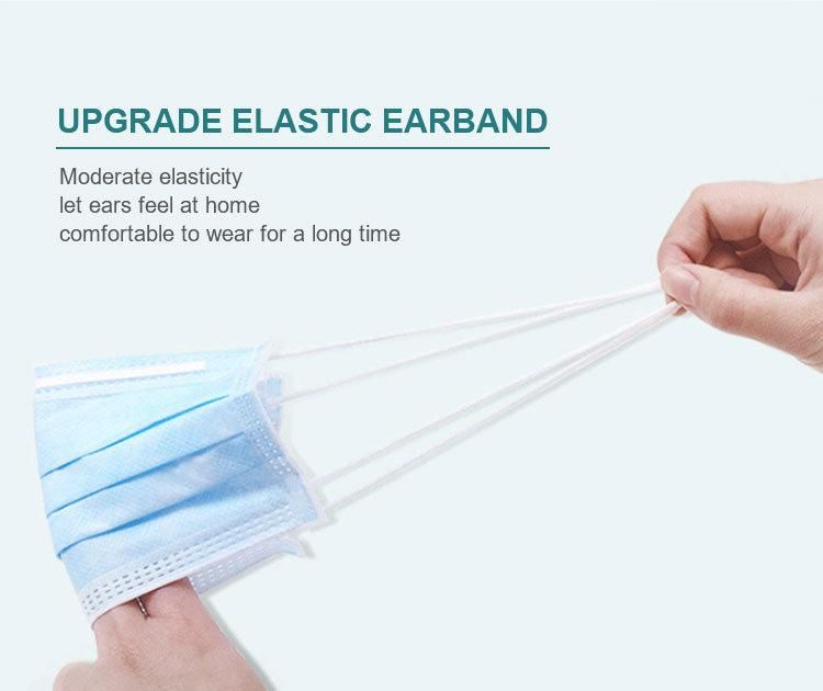Medical Adult Protective Face Mask Non Woven Disposable Flat Earloop Ply Nonwoven Disposable Surgical Face