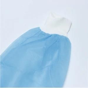 Disposable Isolation Gowns with Long Sleeve, Knit Elastic Cuffs, Fully Closed Double Tie Back - Lightweight Breathable, Fluid Resistant, Unisex