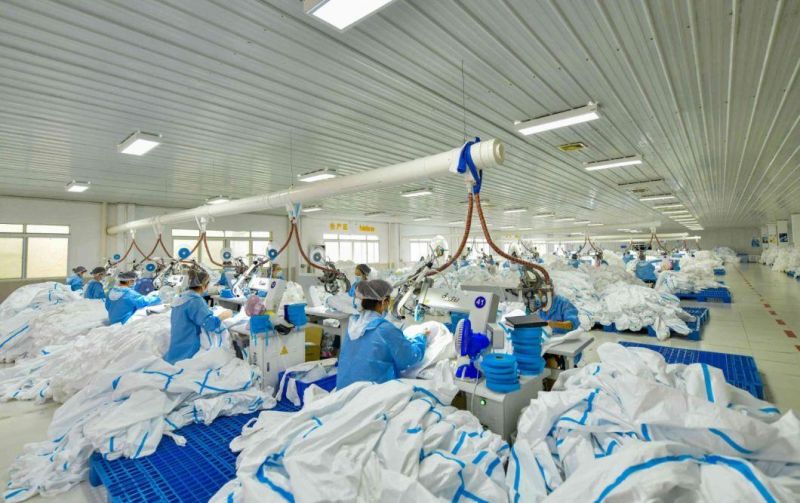Xiantao Factory Manufacture CNAS Test Confirmed Non-Medical Supply Plastic Offer Blue Machine-Made PP Nonwoven Health Shoe Cover