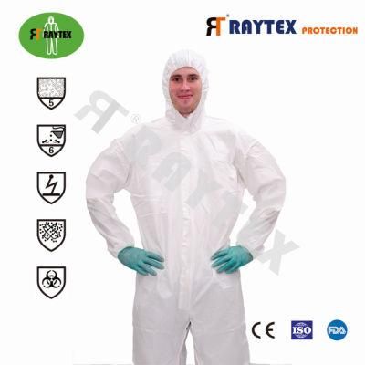 Disposable Non Woven Coverall Type 5/6 En 1149