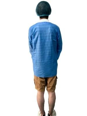 Reliable Blue Disposable Long Sleeve Medical Surgical Isolation Gown