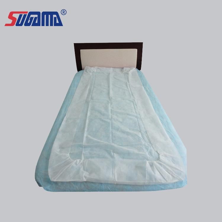 Disposable PP Nonwoven Medical Bed Sheet with Elastic Band