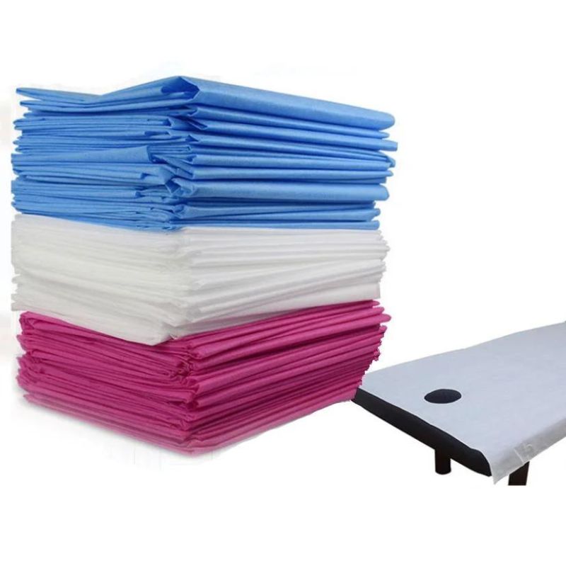 Professional Disposable PP+PE 60~65g PE Film Composite 100%PP Spunbond Laminated Coverall Bed Sheet