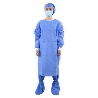 Level 3 SMS Sterile Disposable Spunlace Nonwoven Medical Hospital Surgical Suit Gown