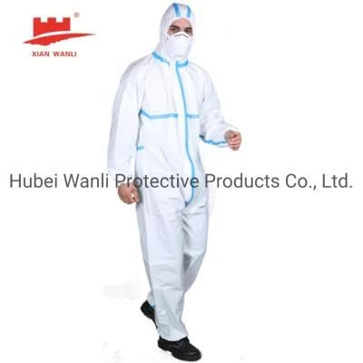 Manufacturer Disposable Medical Protective Gown Medical Blood Resistant Non Woven Coverall