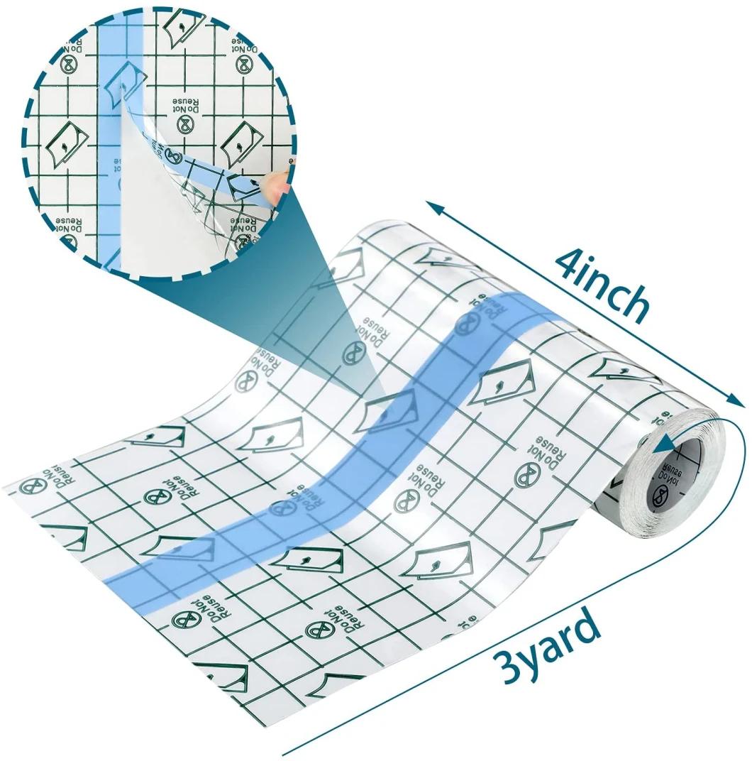 CE ISO PU Film Transparent Adhesive Film Roll Waterproof Adhesive Wound Dressing