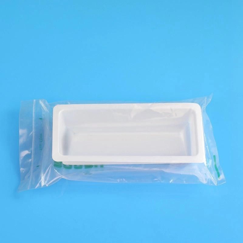 Reagent Reservoir Plastic Transparent 185ml 384 Well Pipetting Reagent Reservoir Basin Plate for Lab 55 Ml Disposable Lightweight White Single Channel Reagent