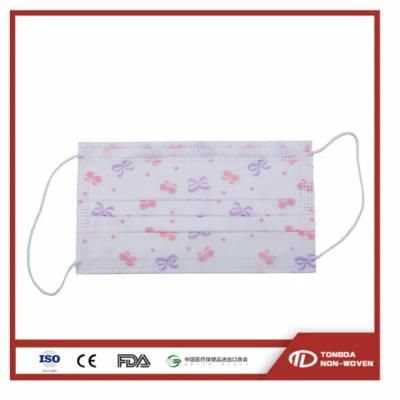 Waterproof Disposable Protective Face Mask Wholesale for Children with Printing