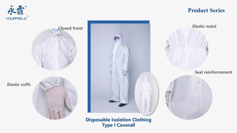 Isolation Gown Safety Clothes Sterile Protective Suit Protective Clothing with Shoes Cover