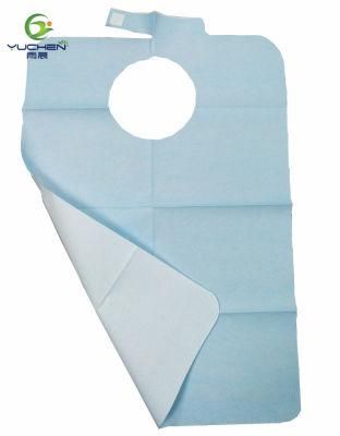 Dental and Medical Paper Bibs/ Disposable Adult Paper Bibs for Dental Use with Tie