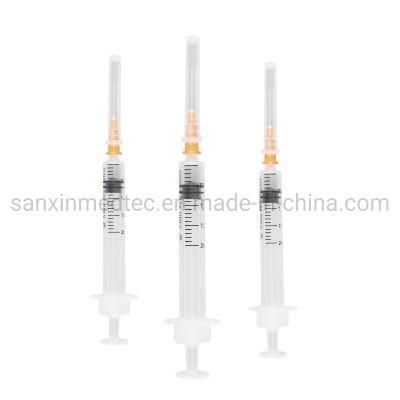 Sterile Medical Syringe Disposable Use with Hypodermic Needle 1-10ml