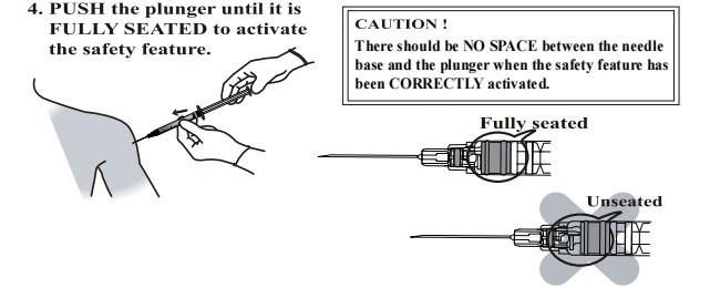 Wholesale Retractable Safety Syringe 0.5/1/ 3/5ml with Fixed Needle From Factory