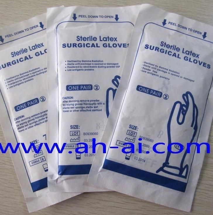 Naturlig Malaysia Gummi Kirurgisk Hanske-Latex Surgical Glove