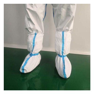 Waterproof Laminated 60GSM Boot Shoe Cover Disposable Medical Supplies Non Woven Foot Wear Shoe Cover
