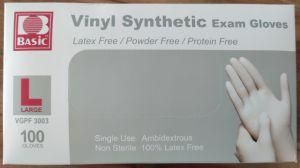 Powder Free PVC Plastic Vinyl Synthetic Exam Disposable Gloves