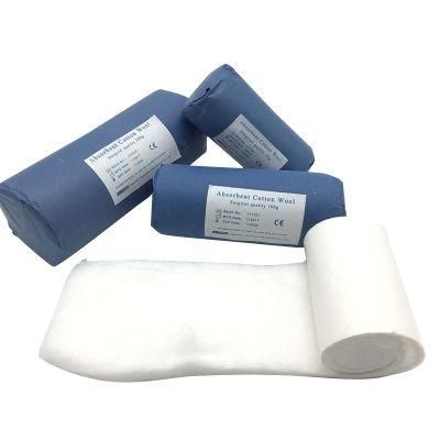Pure White Absorbent Hydrophilic Rouleaux De Coton 100% Surgical Medical Cotton Wool Rolls