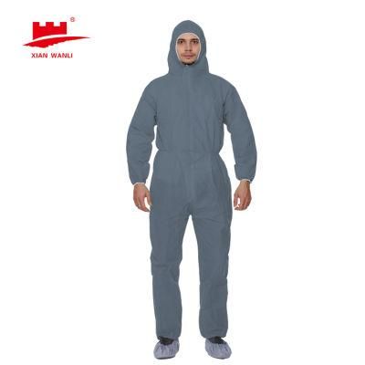 Wholesale High Quality Isolation Clothing Hazmat Polypropylene Coverall Chemical Protective Suits