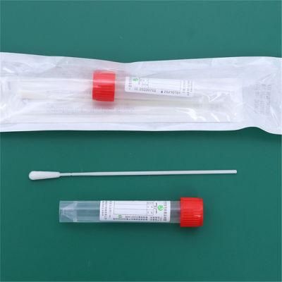 Disposable Virus Specimen Collection Storage Tube with Storage Solution Throat Swab/Nasal Swab Sampling Tube