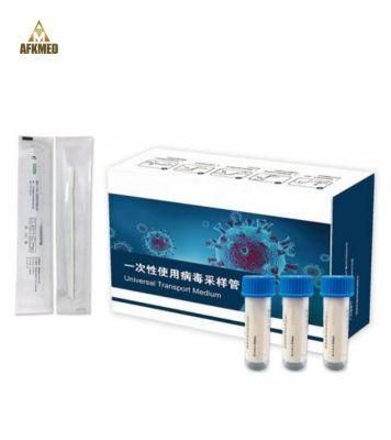 Disposable Medical Viral Storage Transport Medium Test Collection Tube Kits