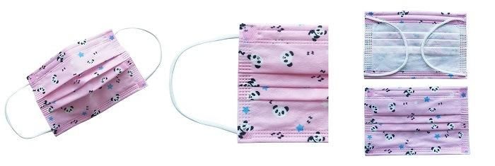 50PCS Disposable Face Masks for Kids 3-Ply Breathable Cute Safety Face Masks with Elastic Earloop for Girls Boys