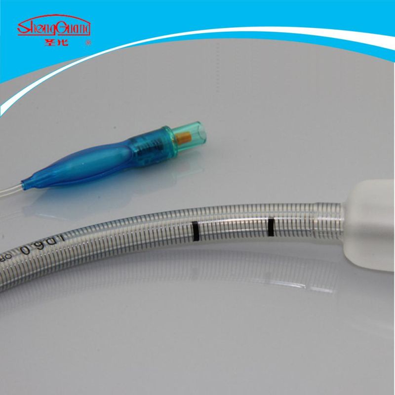6.0 7.5 8.0 Disposable Reinforced PVC Endotracheal Catheter Tube with Cuff