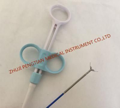 Disposable Endoscopic Hemoclip for Gastroscope Ergonomic Design of 3-Ring Handle