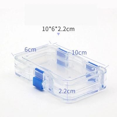 Oral with Membrane Tooth Box Dental Inlay Tooth Denture Protective Film Tooth Box Can Be Printed Logo Dental Transparent Denture Box